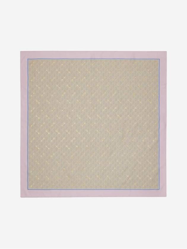 구찌 GG 프린트 홀스빗 실크 까레 베이지 에보니 662576 3G001 5869