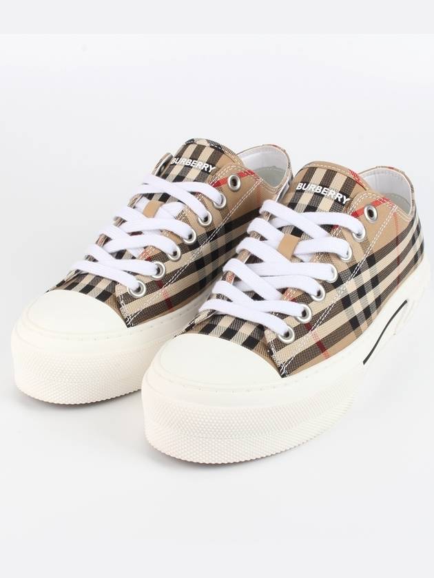 버버리 빈티지 체크 코튼 스니커즈 39.5 265