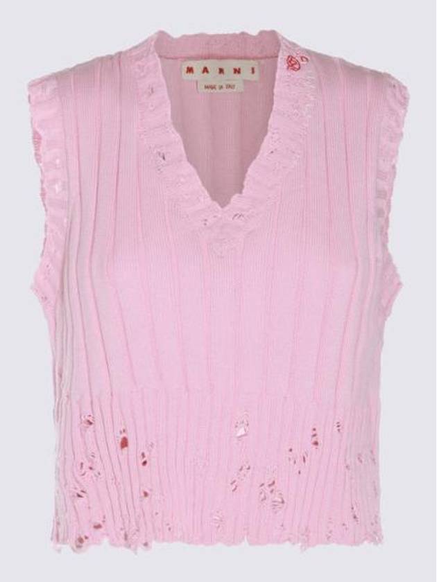 24SS 마르니 스웨터 CVMD0126A0UFC65500C13 PINK GUMMY