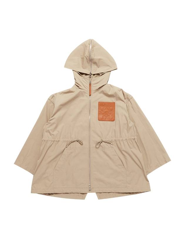 로에베 아나그램 포켓 패치 후드자켓 베이지