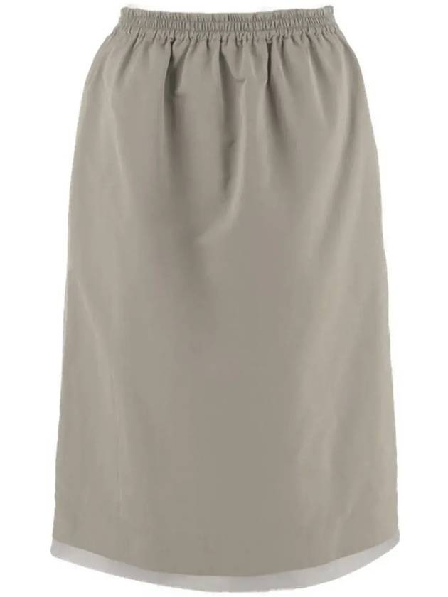 카르벤 탄력 허리띠 백슬릿 스커트 6242K2167101_SLATE