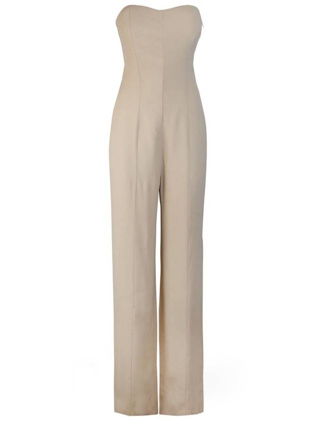 Federica Tosi 스윗하트 스트랩리스 와이드 레그 점프수트