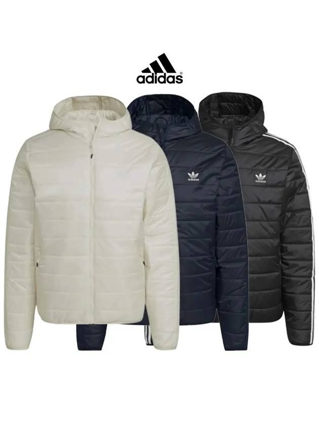 아디다스 오리지날 삼선 남성 후드재킷 패딩 2컬러 경량 깔깔이 점퍼 바람막이 남자겨울자켓