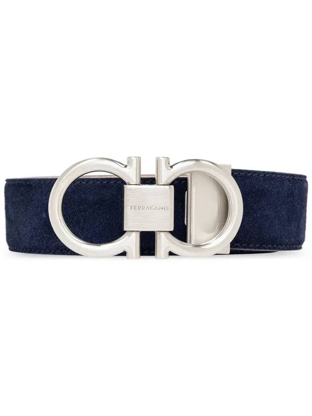 Salvatore Ferragamo 간치니 벨트 679964ADJUSTABLE776315_MIDNIGHT