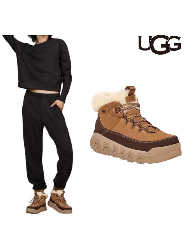 어그 미국 부츠 테레 트레일 코지 레이스 신발 체스트넛