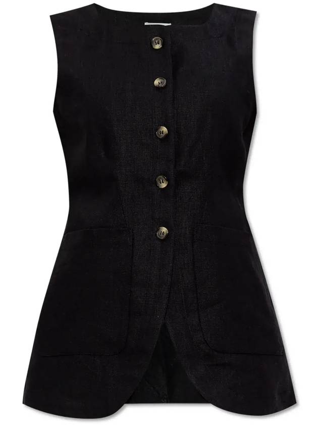 POSSE 에마 버튼 조끼 PS13820_BLACK