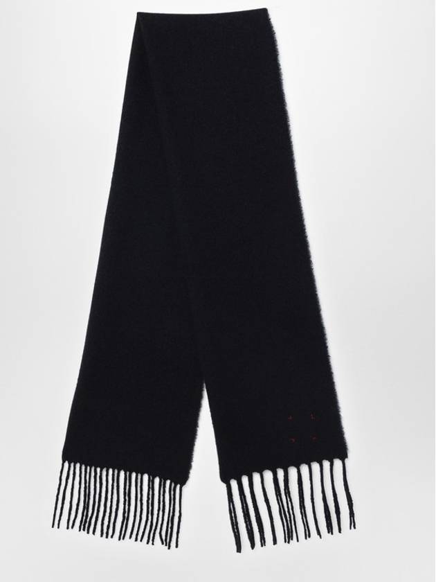 Destin Black wool and cahsmere scarf