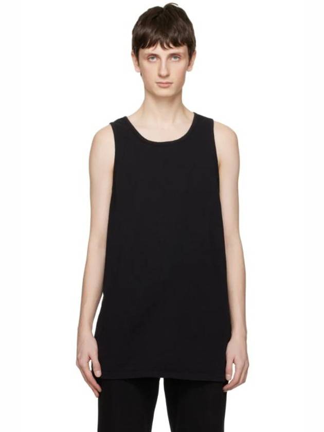Black Rugby Tank Top 231761M214005