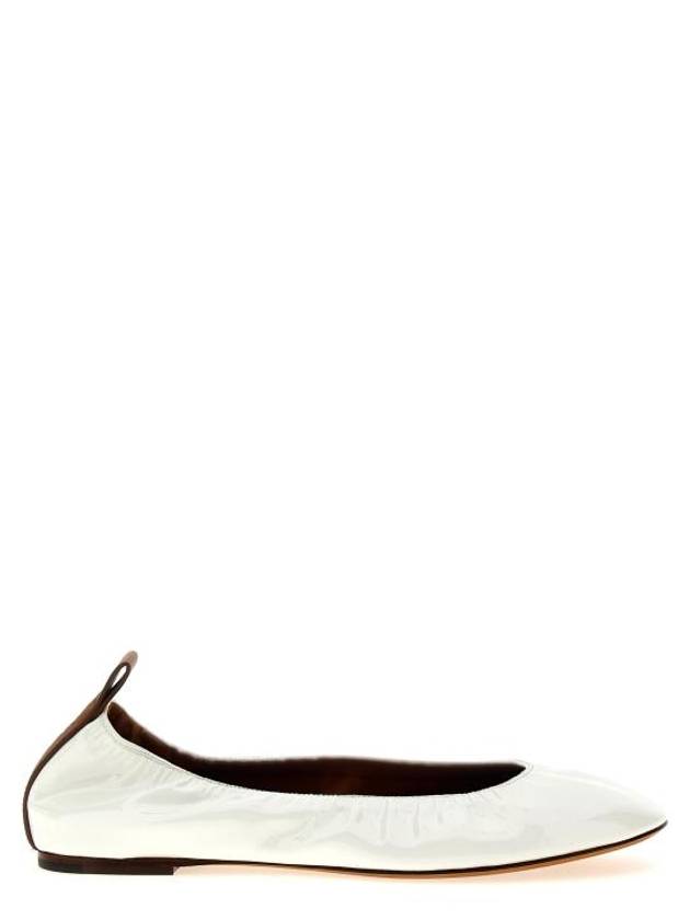24SS 랑방 플랫 슈즈 FWBAMB02GLOSP2400 White