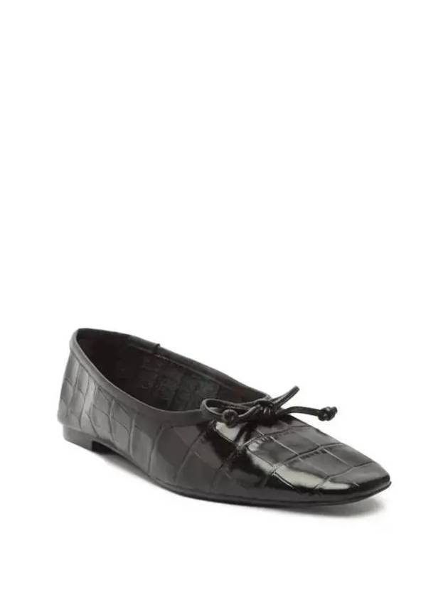 4231285 SCHUTZ Arissa Pointed Flats In Black Croc