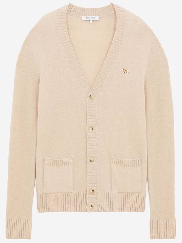 FW24 메종키츠네 베이비 폭스 패치 코지 가디건 베이지 HM00501KT1006