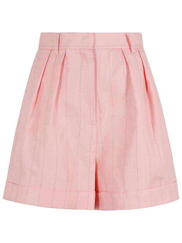 안다마네 리나 스트라이프 하이웨이스트 반바지