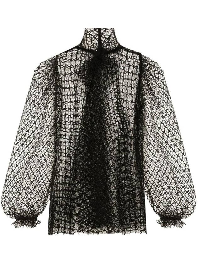 돌체앤가바나 반투명 디자인 블라우스 F7AI6TILMBE