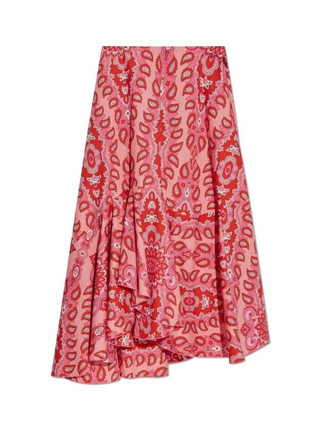 에트로 프린트 미디 스커트