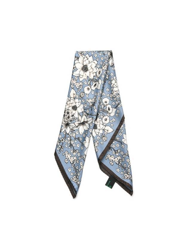 두유노우엠씨 골프웨어 카라 꽃 쁘띠 스카프 블루
