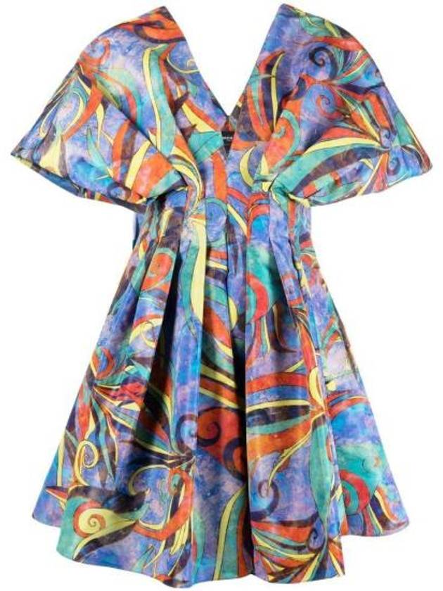 23SS 로샤스 미디 원피스 ROPW50168A RW086 406 BLUE