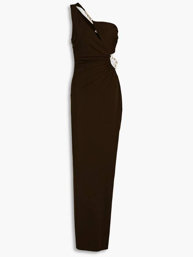 NB07 니콜라스 여성 원피스 One shoulder ruched cutout jersey gown 세련