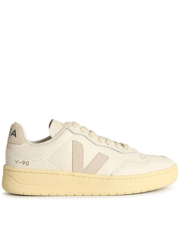 Veja V-90 White Leather Sneakers