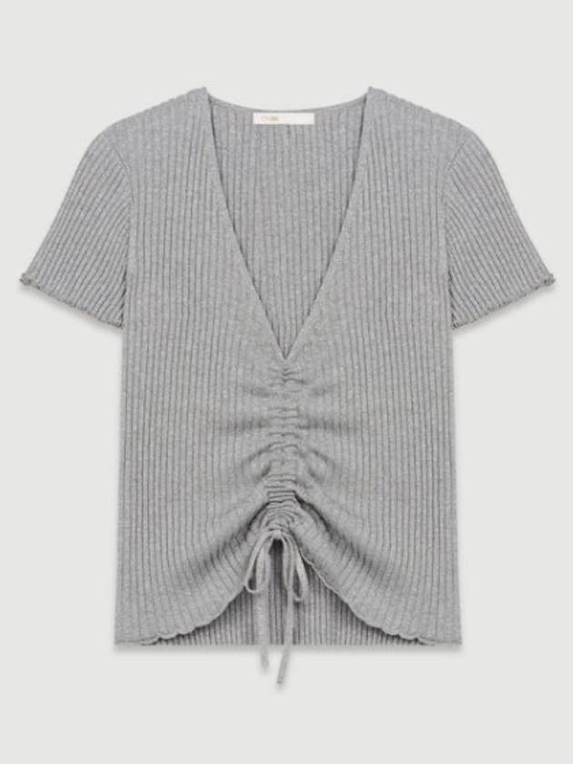 마쥬 여성 니트탑 그레이 mfppu00403