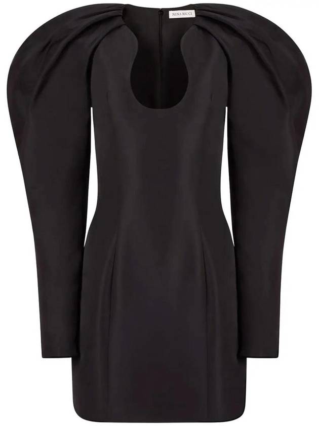 Nina Ricci Mini Dress With Long Cocoon Sleeves