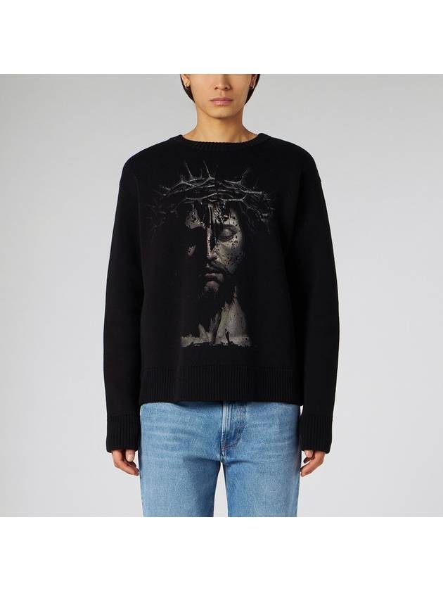 1989 STUDIO Knit Roundneck Jesus black