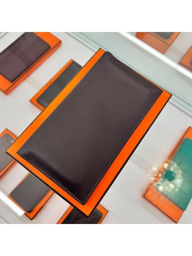 에르메스 시티즌 장지갑 다크브라운 복스