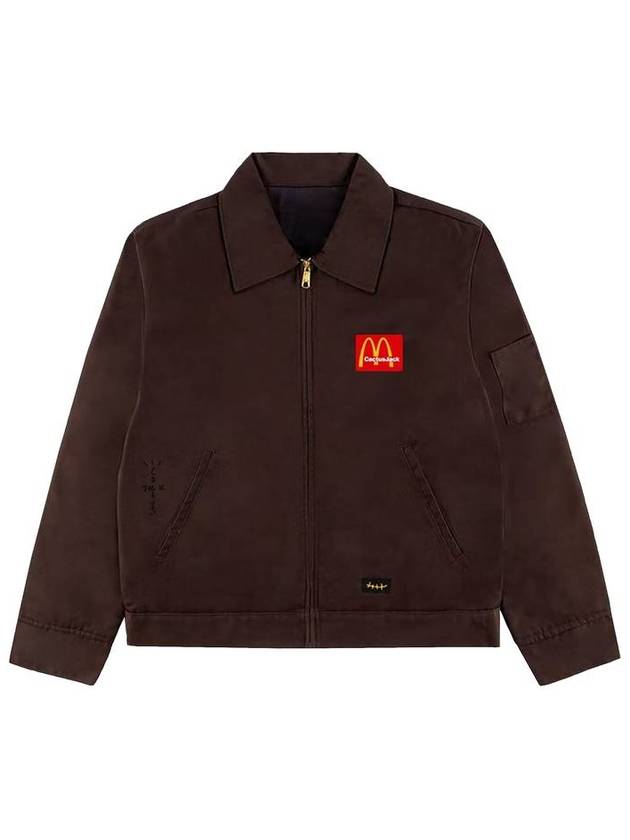 트래비스 스캇 캑터스 잭 트래비스 스캇 x 맥도날드 캑터스 잭 캑터스 워크 재킷 브라운