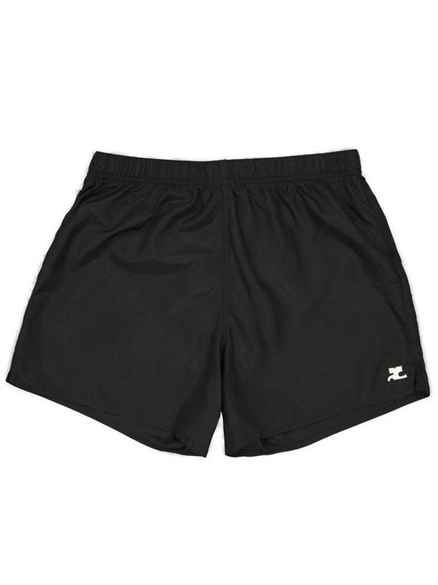 Courr?ges 로고 자수 반바지