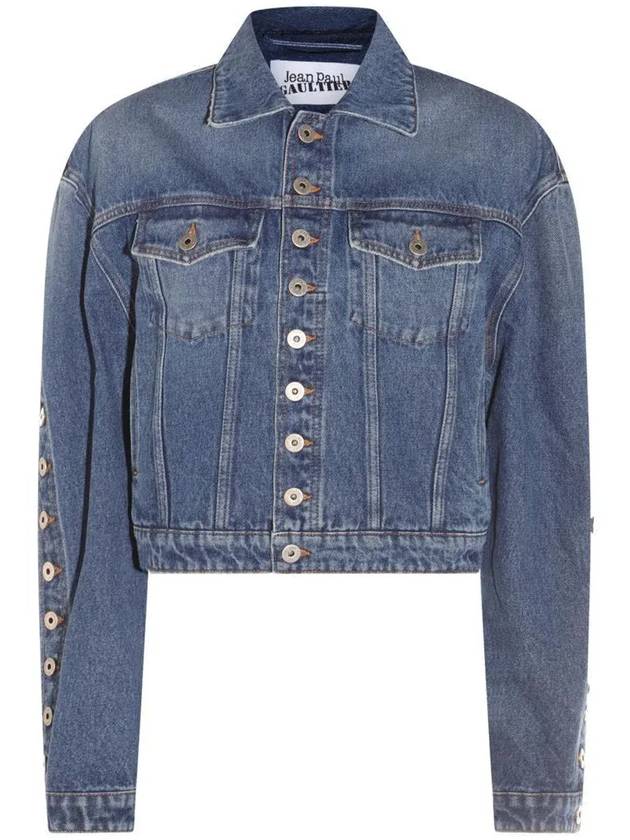 장 폴 고티에 버튼 데님 재킷 VE092D013_57