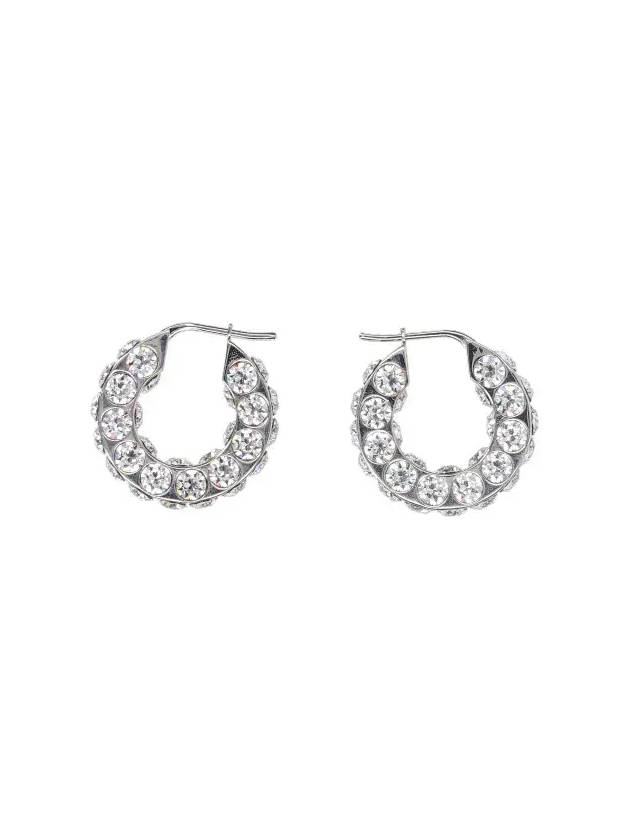Amina Muaddi 장식 귀걸이 C9J344652JAHUNI_WHITESILVER