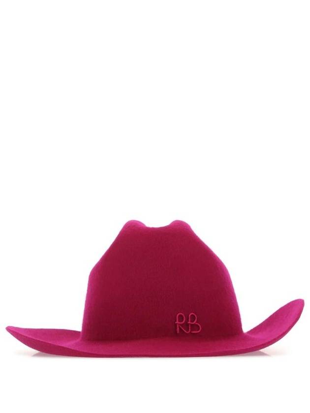 Ruslan Baginskiy 로고 자수 와이드 챙 카우보이 모자