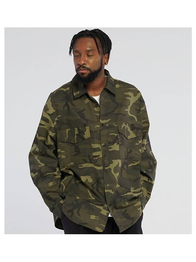 Camo pocket over shirt