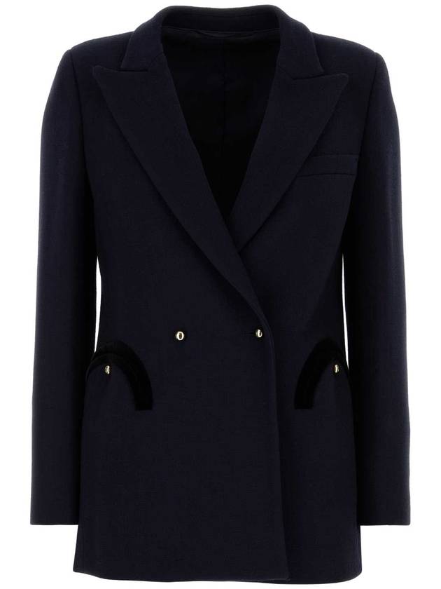 25SS BLAZE 네이비 블루 울 Resolute 블레이저 EBD05ESSE007 007