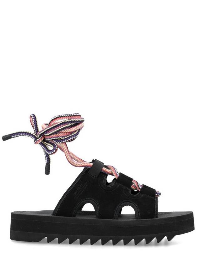 Suicoke 컷아웃 디테일 앵클 스트랩 청키 샌들