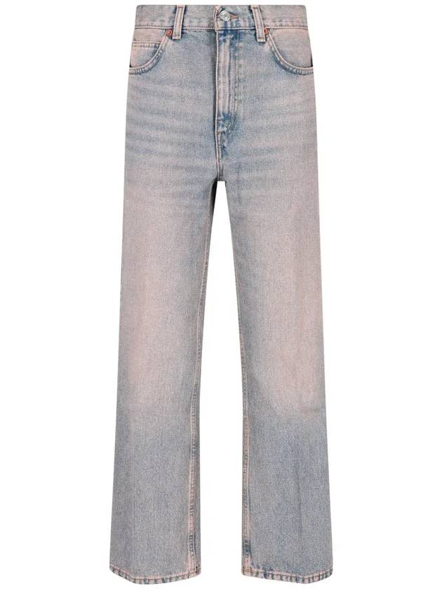 RE DONE 하이웨이스트 플레어 디스트레스드 진 1473W7FPT_TINTEDBLUSH