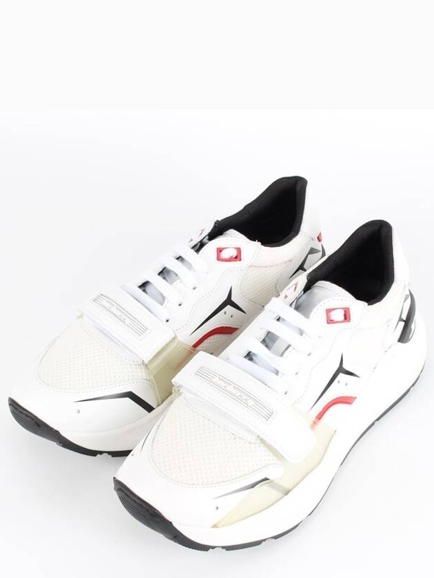 버버리 남성 로고 벨크로 스니커즈 화이트 42 270