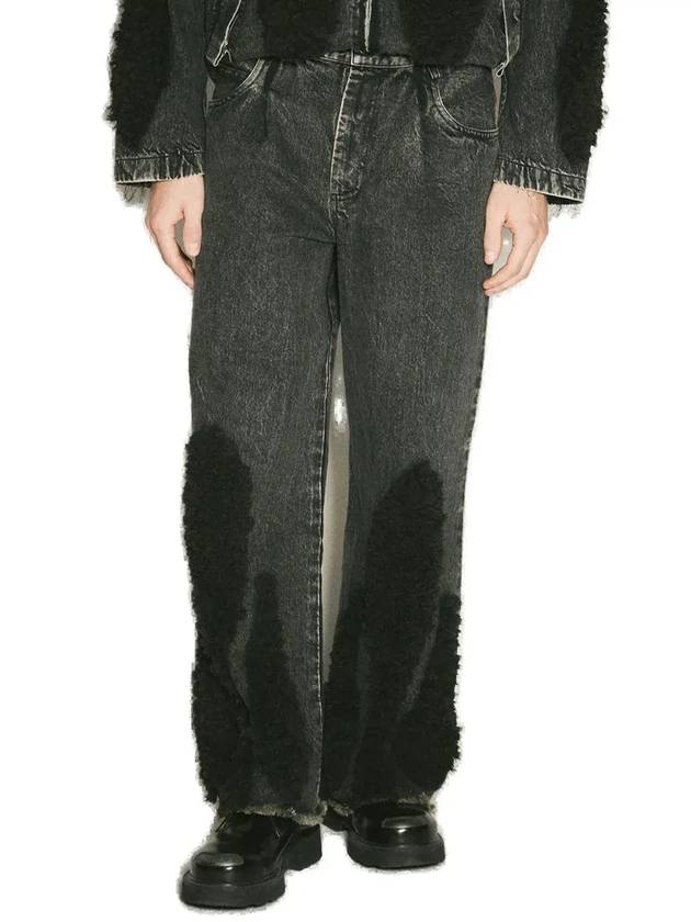 벙어리 남자친구를 위한 노래 루즈핏 청바지 242MPT095WDNM_BLK