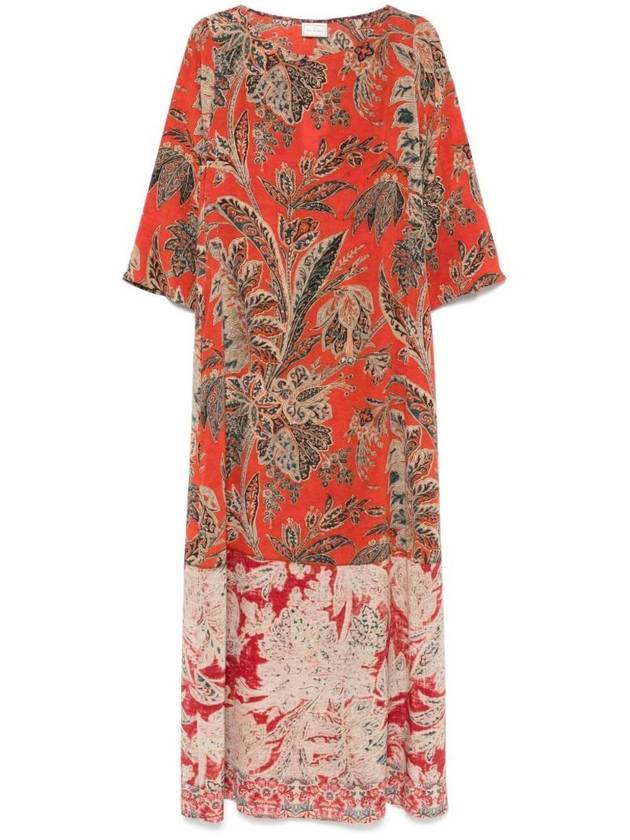 피에르 루이스 마스키아 여성 PRINTED SILK MAXI DRESS TRAPEZIO S AB12440101514874