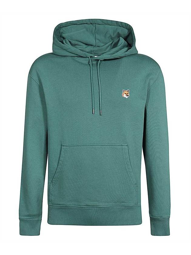 메종키츠네 폭스 헤드 패치 레귤러 후드 틸 그레이