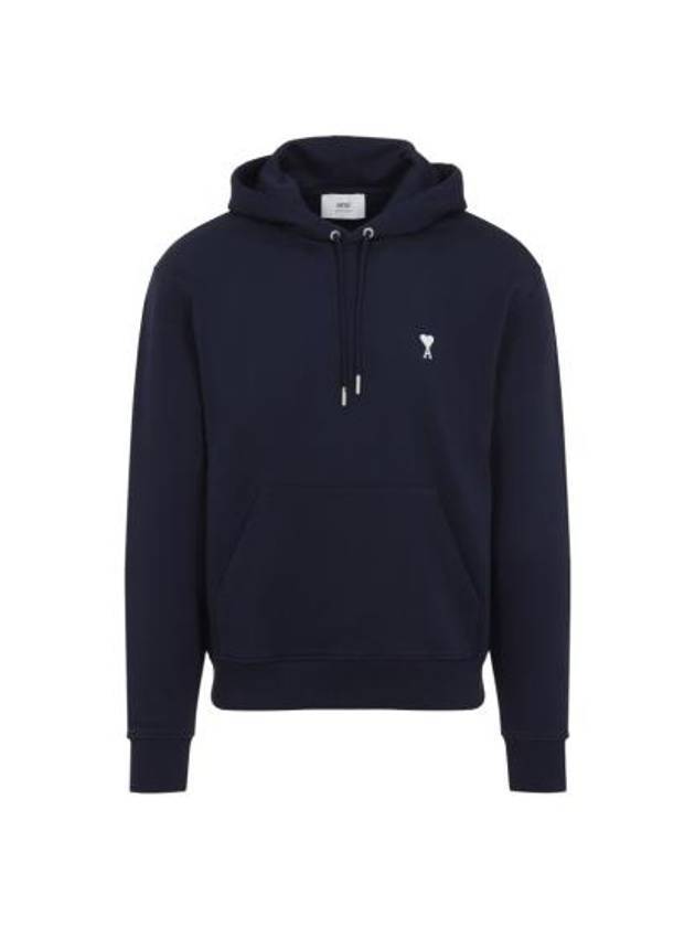 아미 엠브로이드 로고 후드 블루