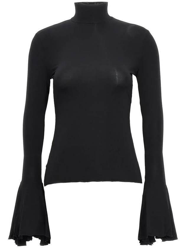 Nensi Dojaka 플레어 커프 탑 NDAW23TOP059_BLACK