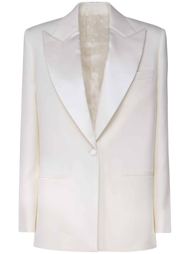 Magda Butrym Single-Breasted Blazer With Satin Lapels