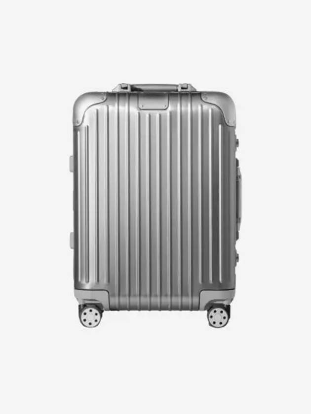 리모와 오리지널 캐빈 알루미늄 수트케이스 실버 Rimowa Original Cabin Aluminium Suitcase Silver