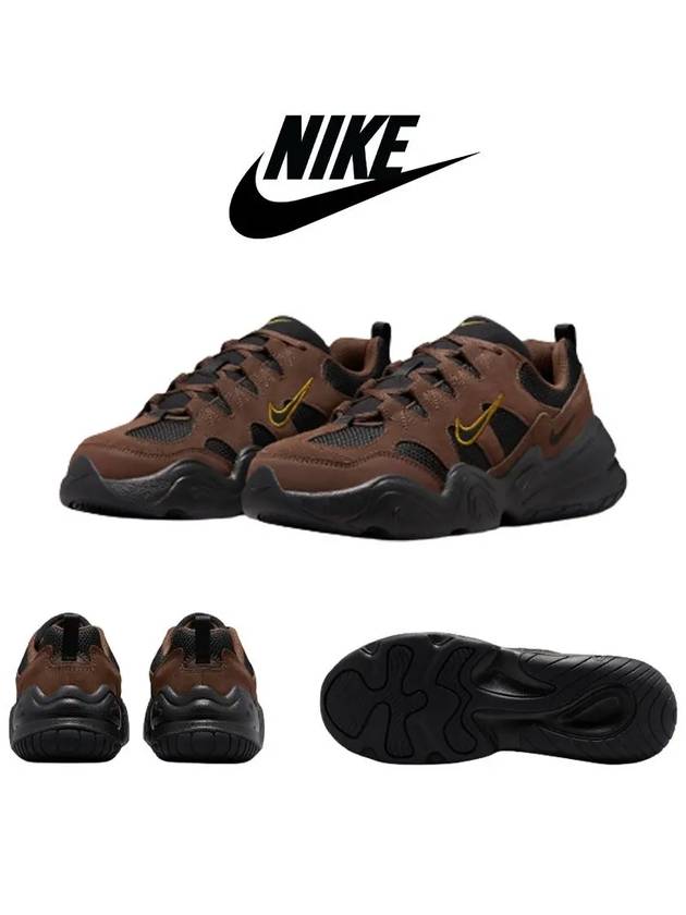 나이키 테크 헤라 스웨이드 스니커즈 운동화 브라운 심플 남여공용 워킹화 러닝화