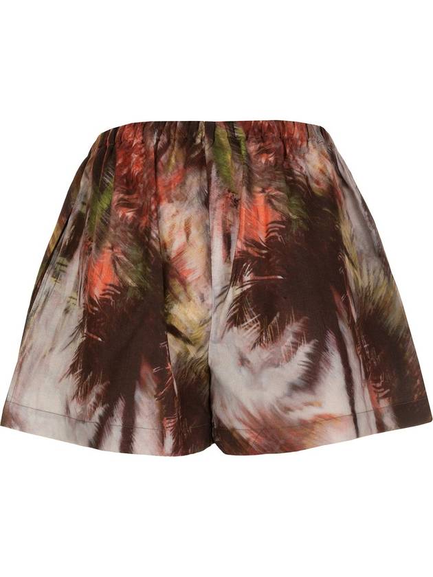 Alanui 트로피컬 프린트 플레어 쇼츠