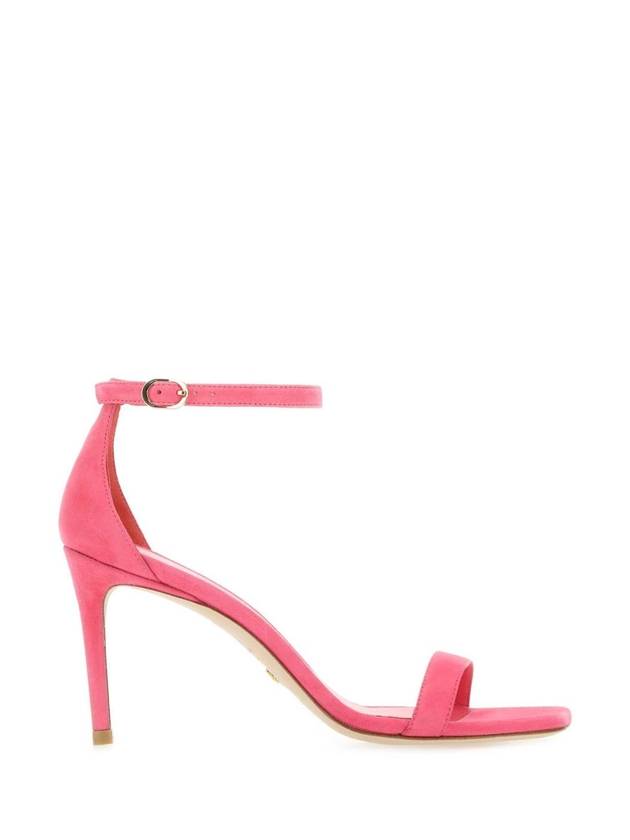 STUART WEITZMAN SE134 HOT 핑크 스웨이드 Nunakedcurve 85 샌들