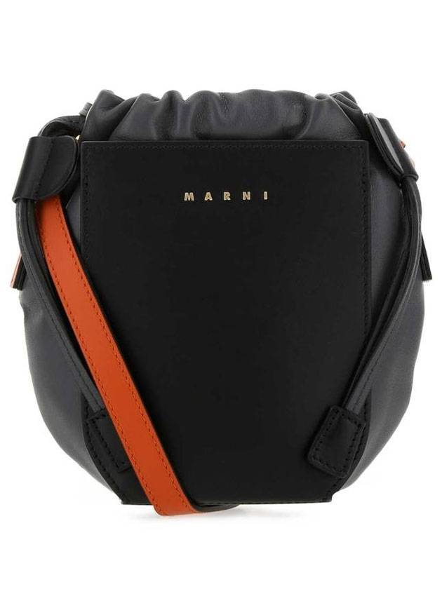 마르니 가셋 미니 버킷 백 블랙