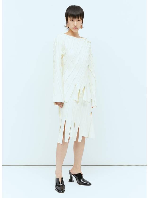 24 S S 보테가 베네타 프린지 헴 패널 스커트 786703 V3Z10 9204 B0111077132