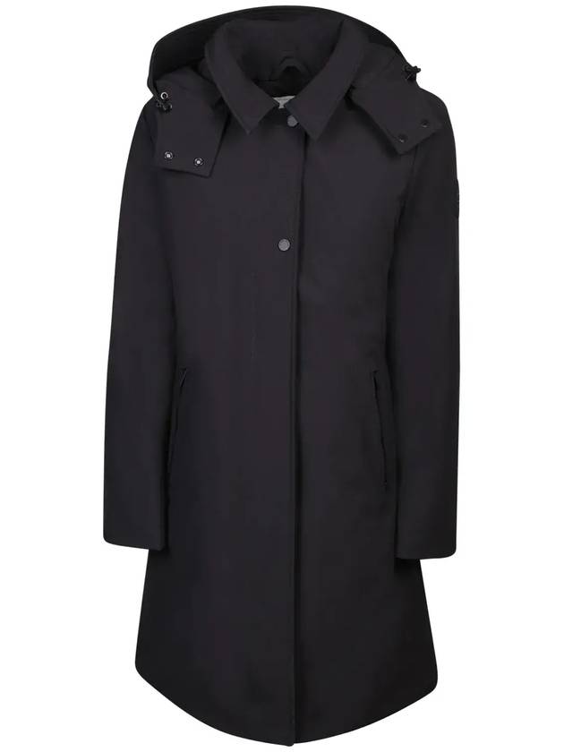 Woolrich 로고 패치 후드 파카 CFWWOU0890FRUT3496_100BLACK
