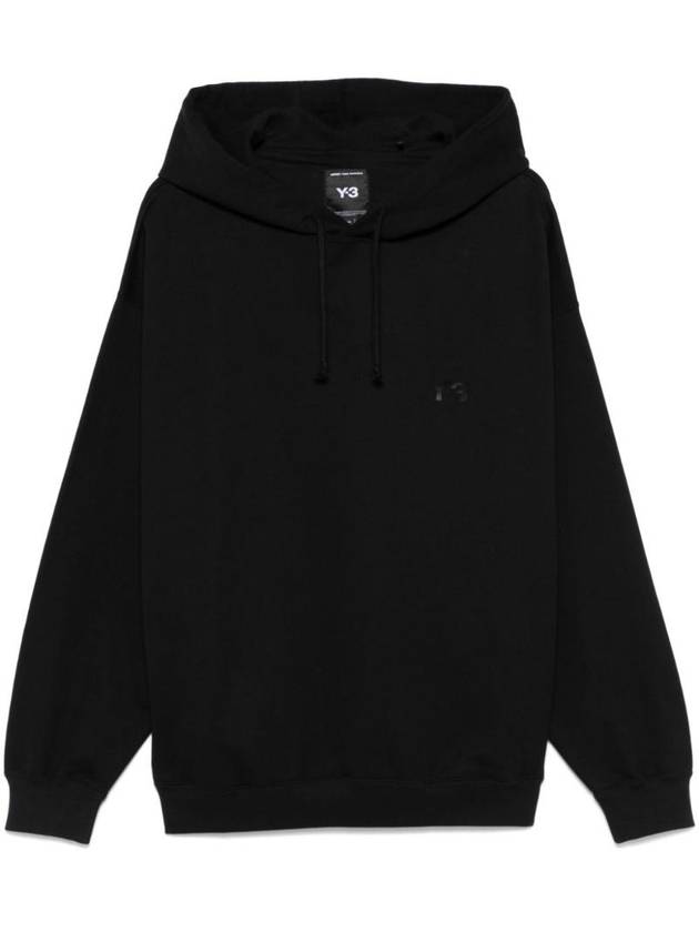 요지야마모토 남성 LOGO COTTON HOODIE JN4933BLACK
